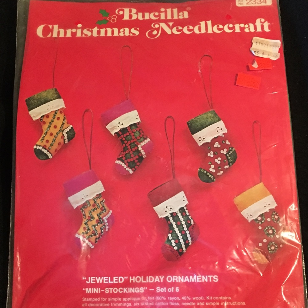 Vintage Felt Christmas Ornament Kit